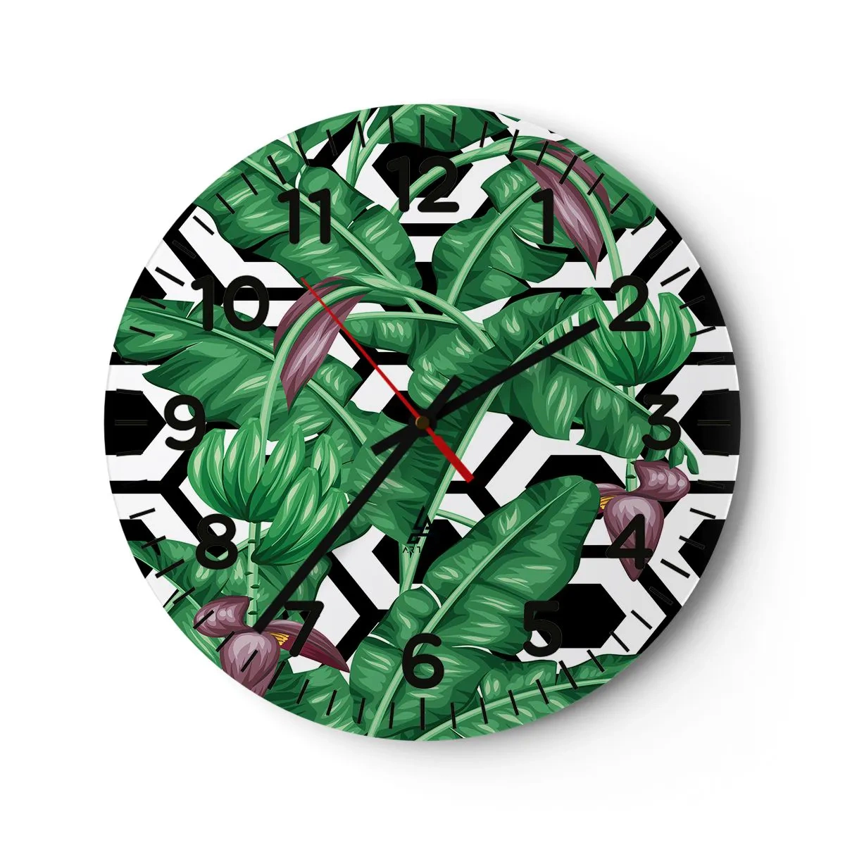 Wandklok - Klok - Van nature een symmetrische compositie - 30x30 cm