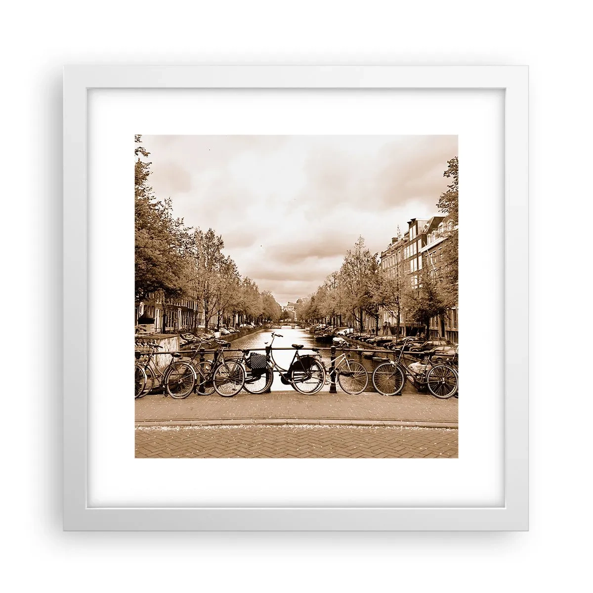 Poster in een witte lijst - Hollandse sfeer - 30x30 cm