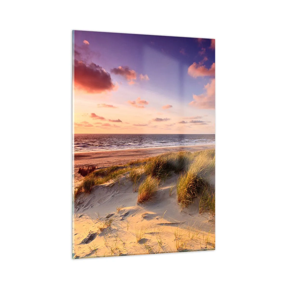 Schilderen op glas - De lucht ruikt al in de zomer - 50x70 cm