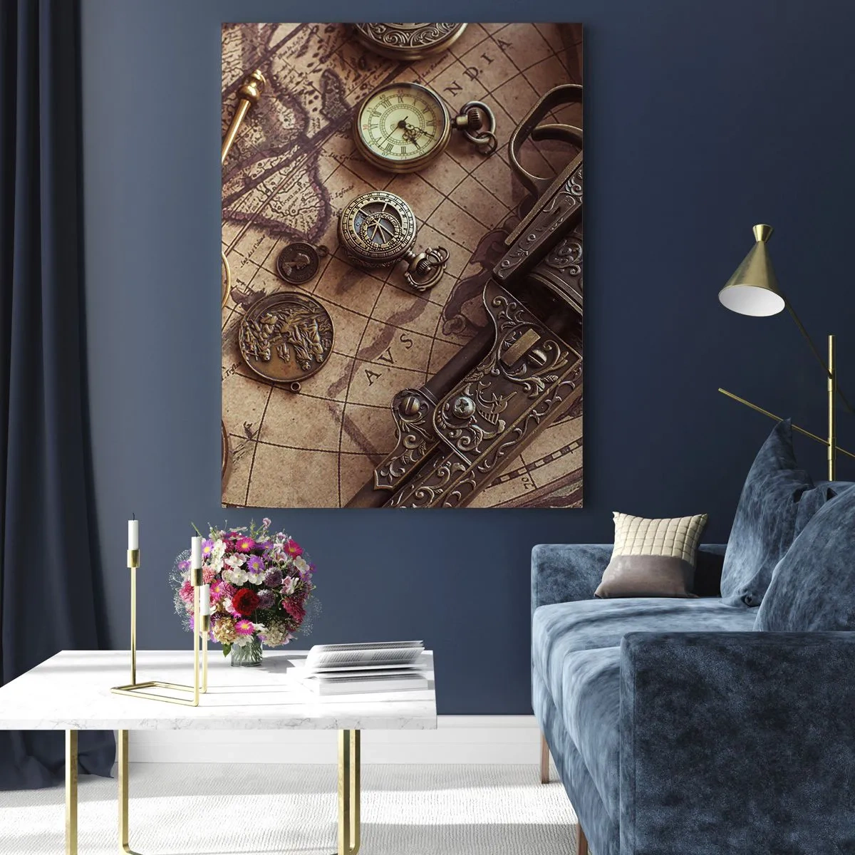 Schilderen op glas - Avontuur roept - 80x120 cm