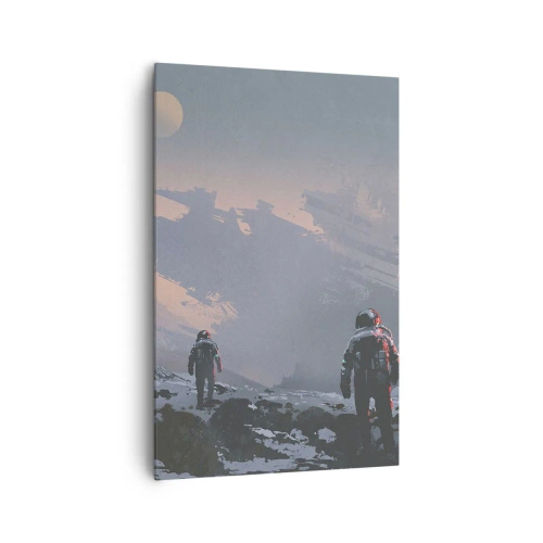 Schilderen op canvas - Onder een onbekende ster - 80x120 cm