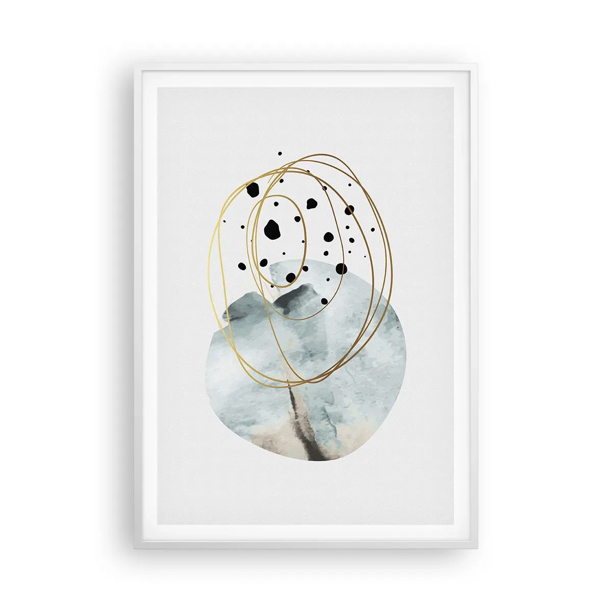 Poster in een witte lijst - Omarmd door de ruimte - 70x100 cm