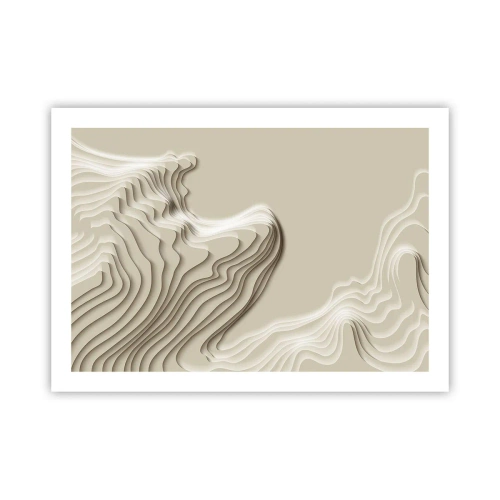 Poster - Kunst topografie - 70x50 cm