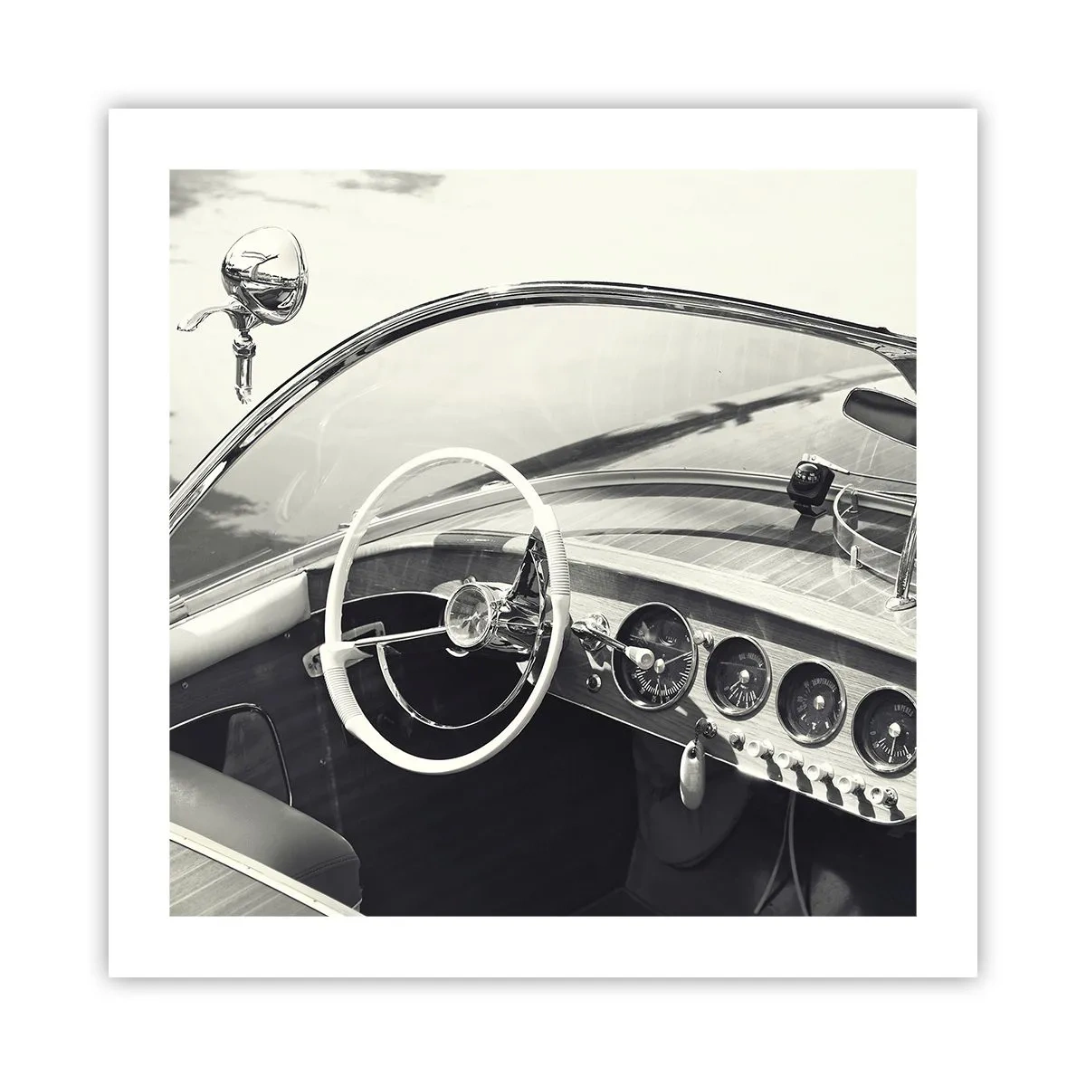 Poster - Weer voor de rijken - 50x50 cm