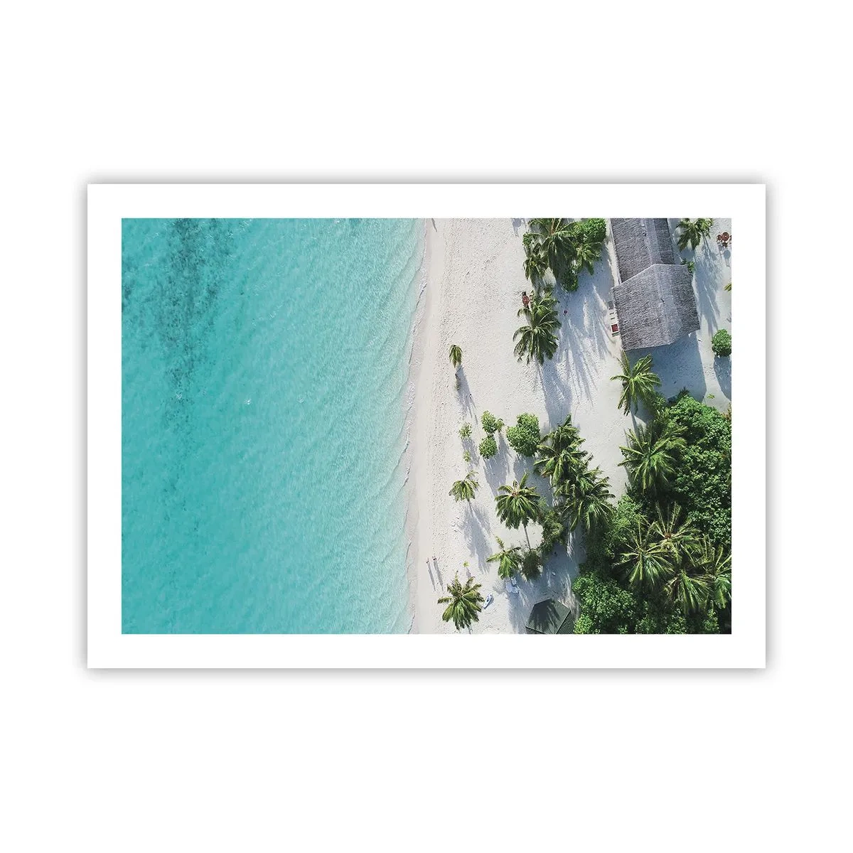 Poster - Een vakantie in het paradijs - 70x50 cm