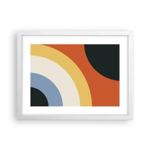 Poster in een witte lijst - Naar mezelf toe - 40x30 cm