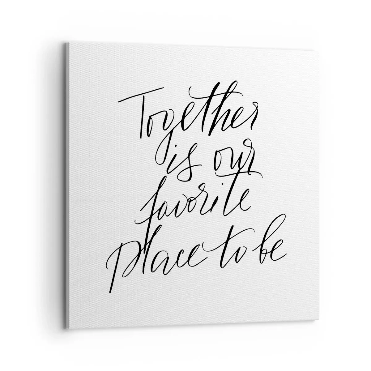 Schilderen op canvas - Voel jij het ook? - 60x60 cm