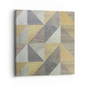 Schilderen op canvas - Op de hoek van de driehoek - 30x30 cm