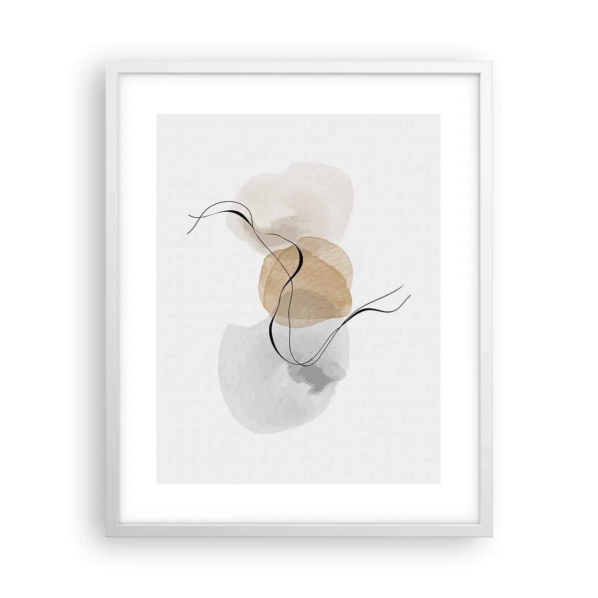 Poster in een witte lijst - Lucht kralen - 40x50 cm