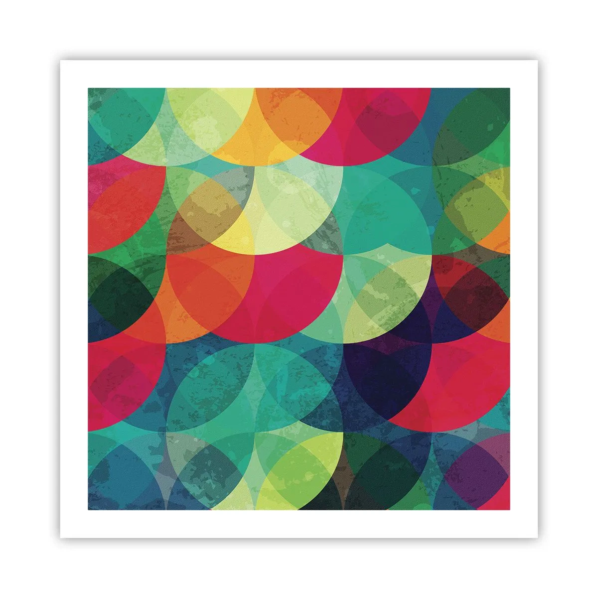 Poster - Beklimming naar de regenboog - 60x60 cm