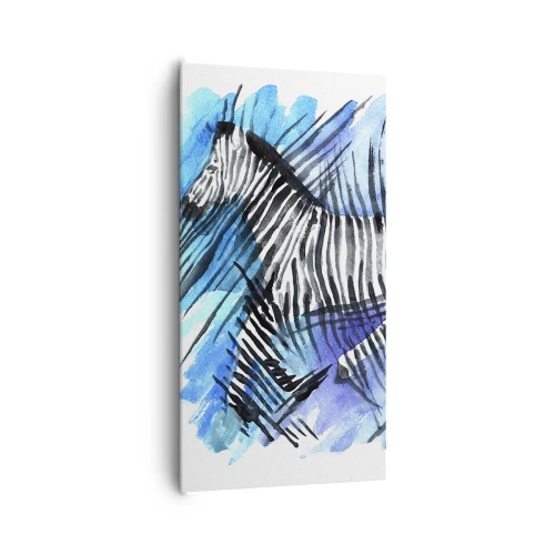 Schilderen op canvas - Verborgen in strepen - 65x120 cm