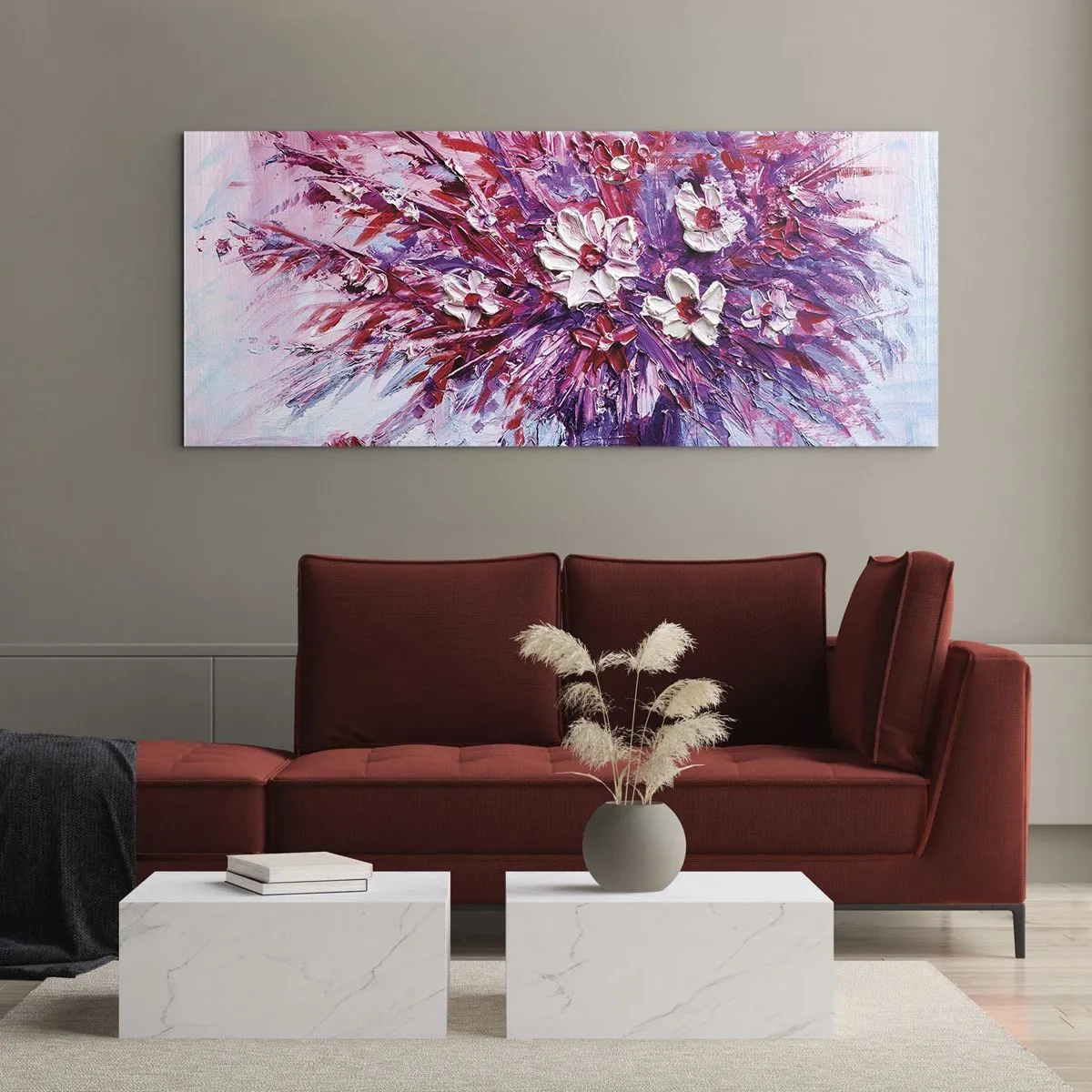 Schilderen op glas - Onschuld en passie - 120x50 cm