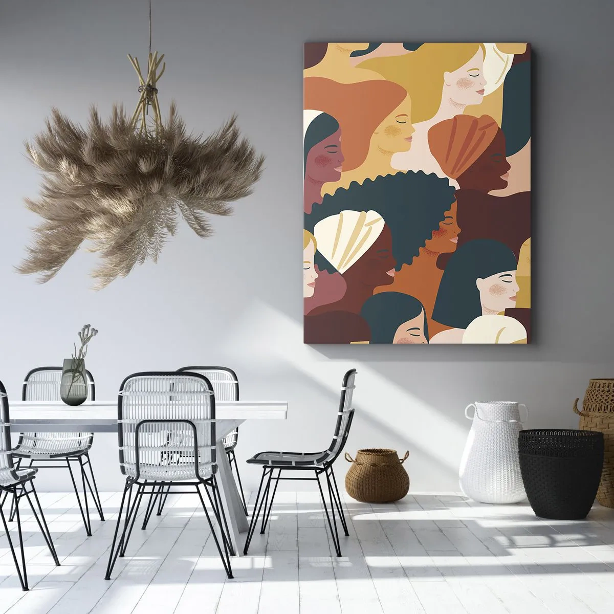 Schilderen op canvas - Alleen vrouwelijkheid - 80x120 cm