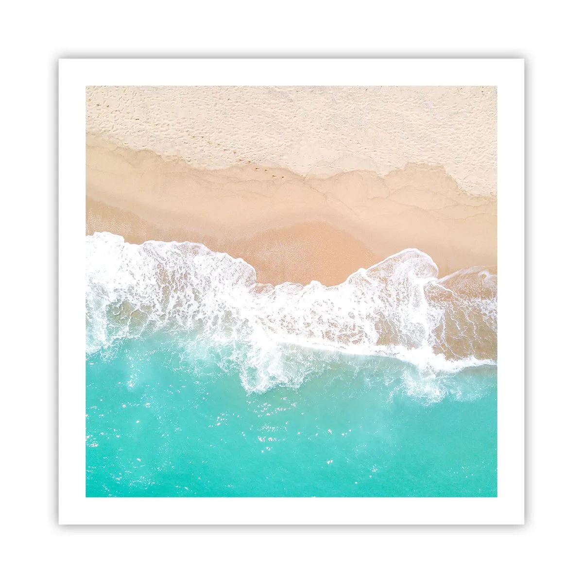 Poster - Een strelende aanraking - 60x60 cm