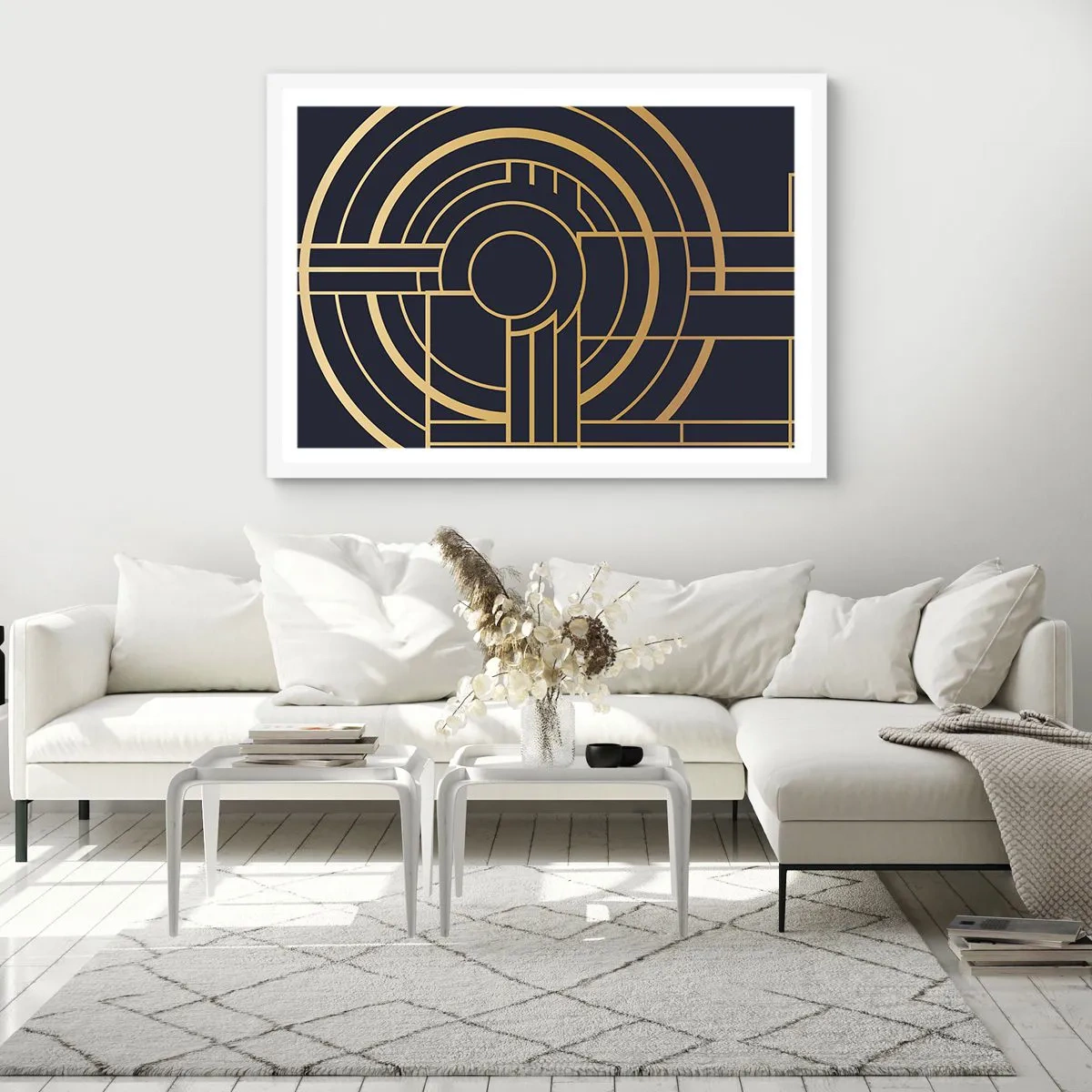 Poster in een witte lijst - Draaien van dingen - 70x50 cm