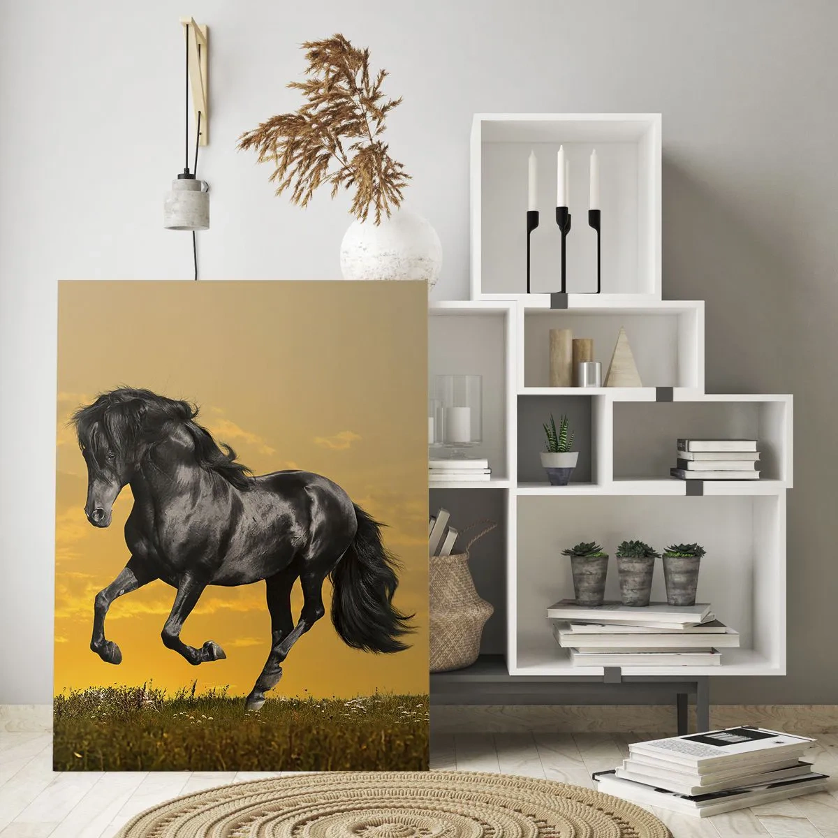 Schilderen op glas - Mooi, vrij en wild - 50x70 cm