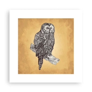 Poster - Ingewikkelde ornamenten van wijsheid - 30x30 cm