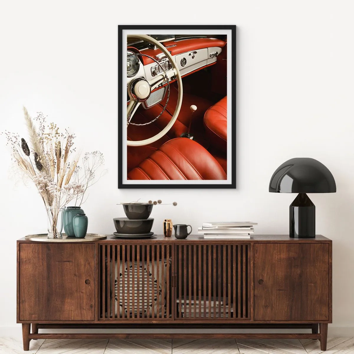Poster in een zwarte lijst - Vintage luxe - 30x40 cm