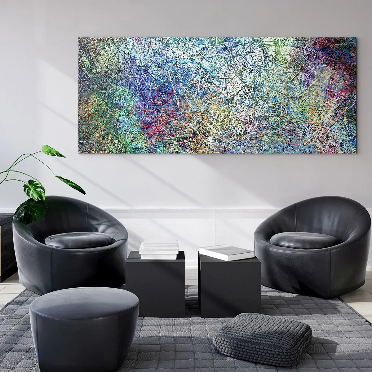 Schilderen op glas - Het is niet zo eenvoudig - 100x40 cm
