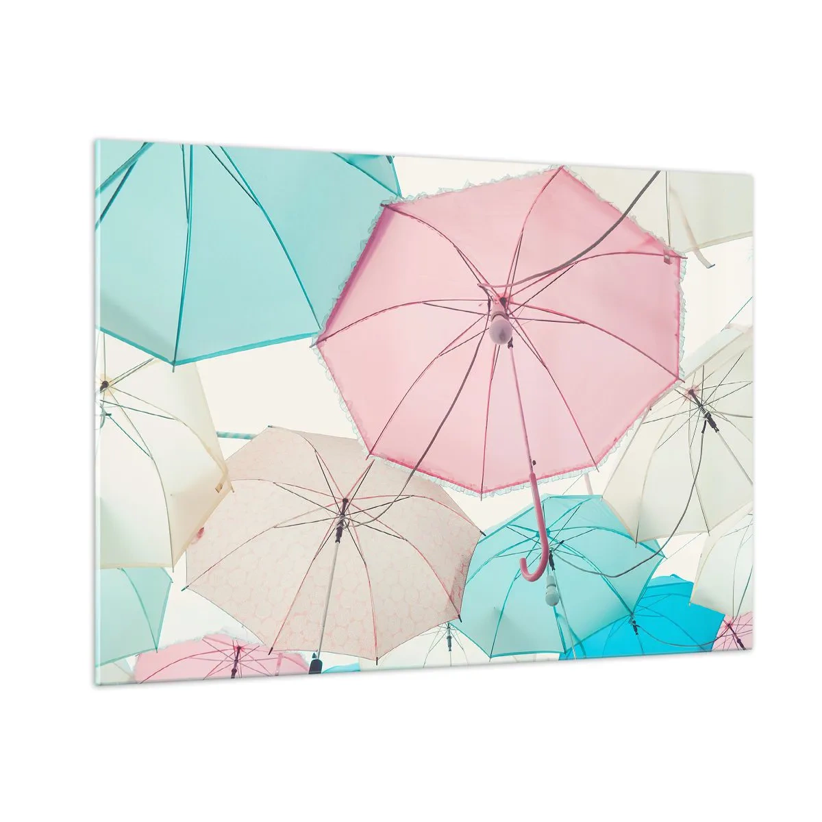 Schilderen op glas - Soms zon, soms regen - 100x70 cm