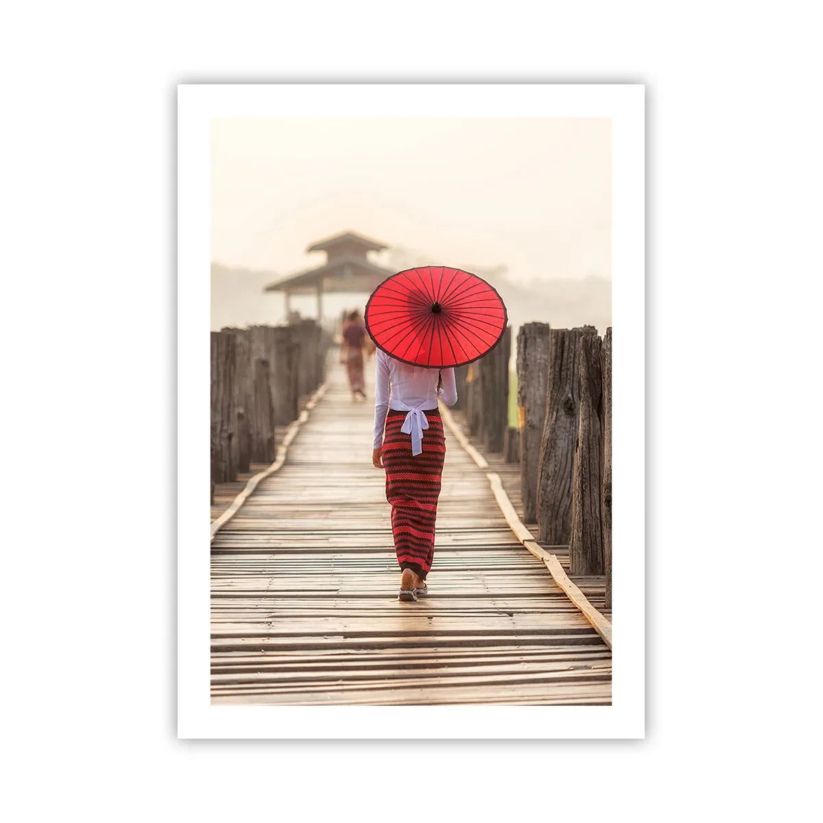 Poster - Op de oude brug - 50x70 cm