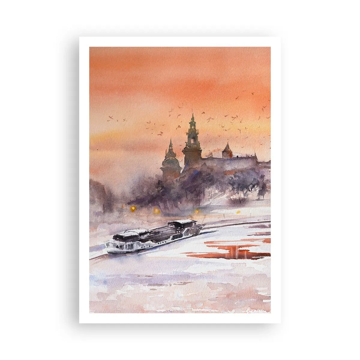 Poster - Koninklijke zonsondergang - 70x100 cm