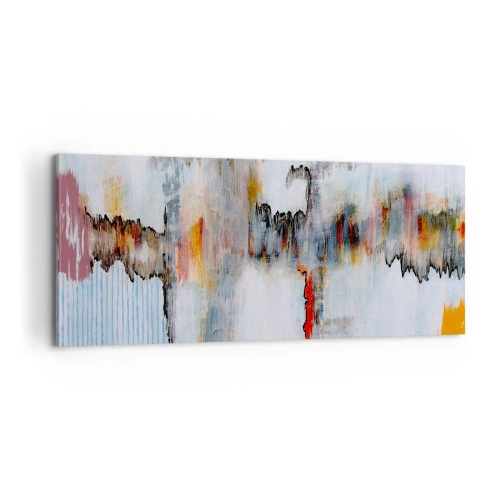 Schilderen op canvas - Een stok op het water - 100x40 cm