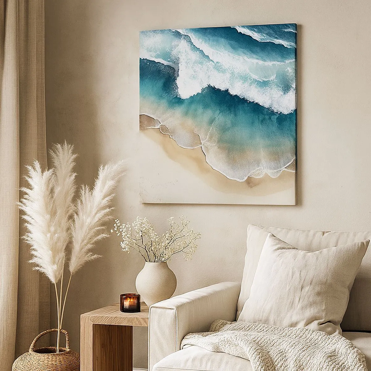 Schilderen op canvas - De eeuwige ontmoeting - 30x30 cm