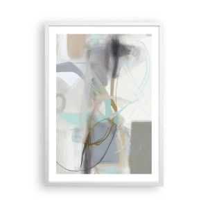 Poster in een witte lijst - Mistige abstractie - 50x70 cm