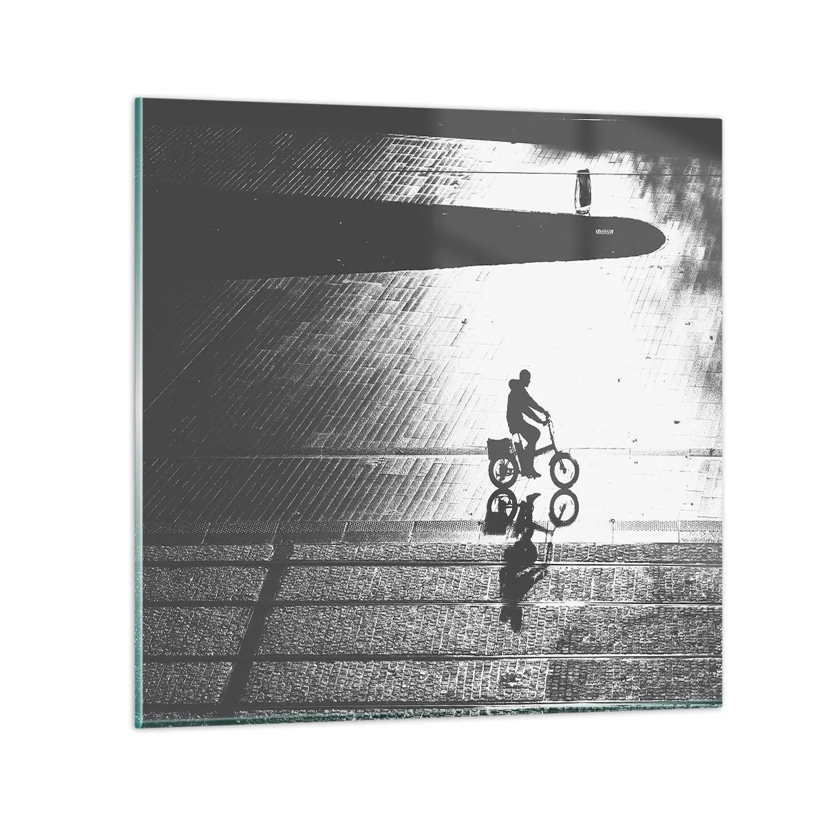 Schilderen op glas - Voor mij, door de stad - 50x50 cm