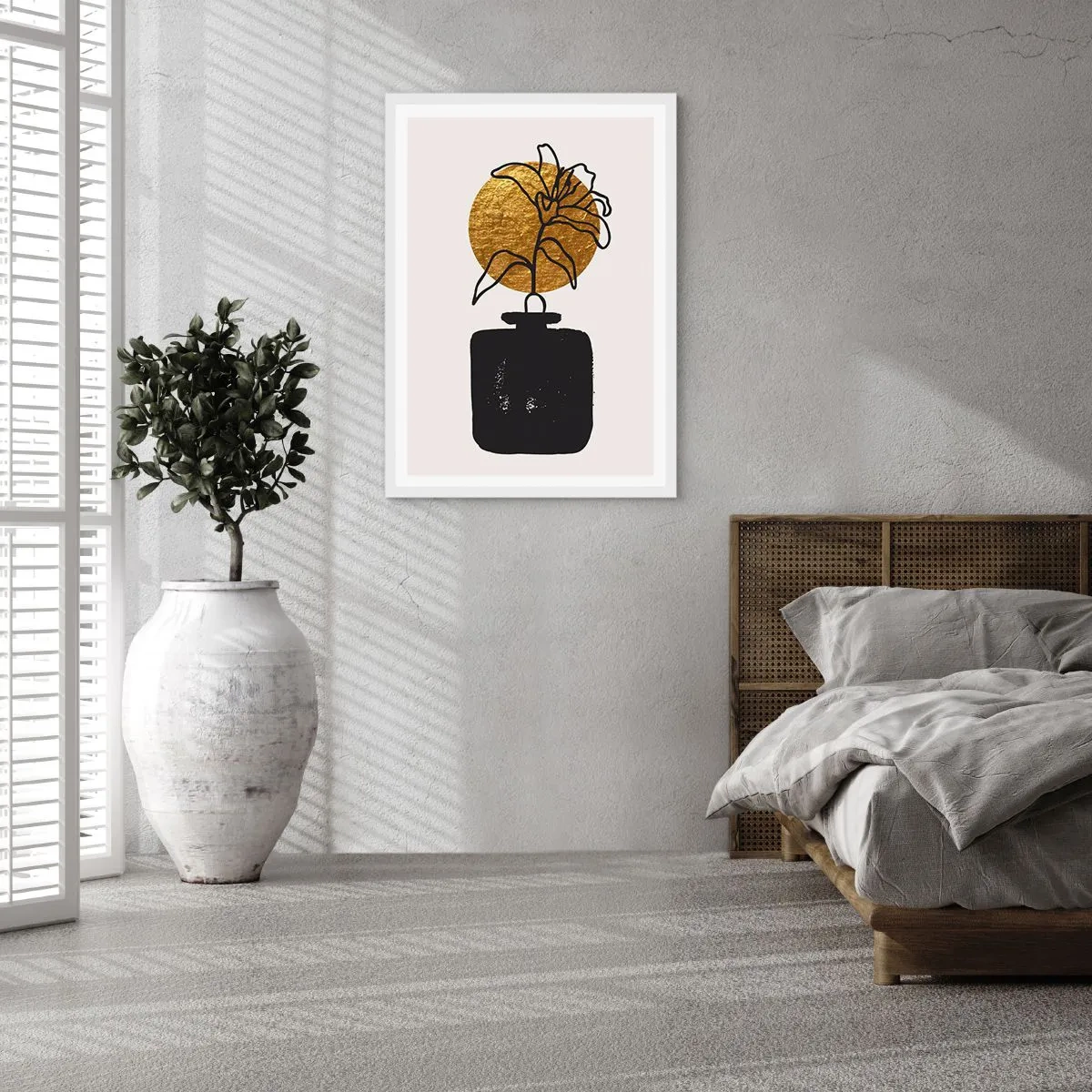 Poster in een witte lijst - Schoonheid is goud waard - 50x70 cm