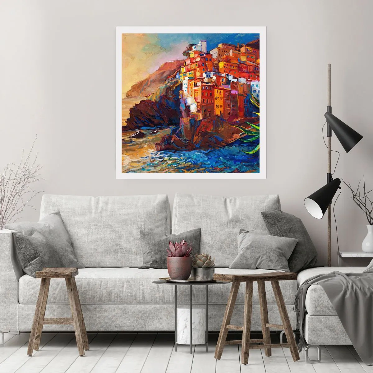 Poster - Italiaanse sfeer - 50x50 cm