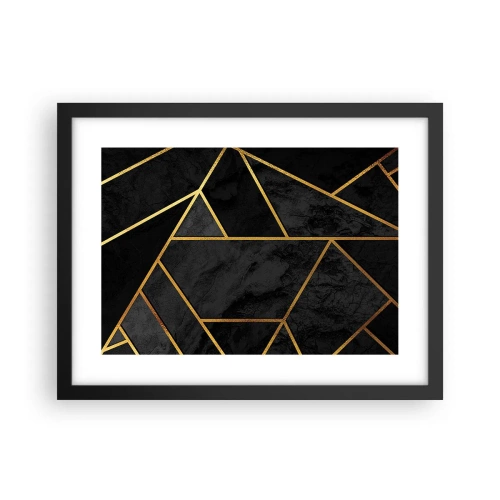 Poster in een zwarte lijst - Duisternis en glans - 40x30 cm