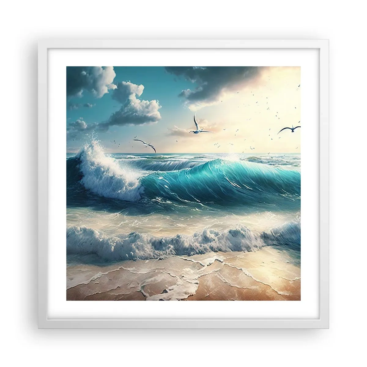 Poster in een witte lijst - Ritselt alleen voor jou - 50x50 cm