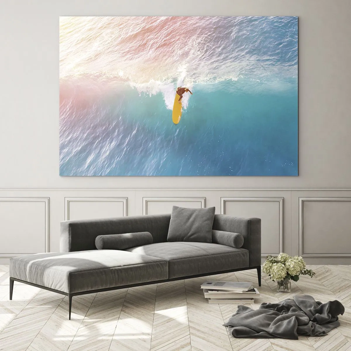 Schilderen op glas - De oceaanruiter - 100x70 cm