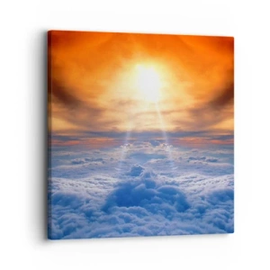 Schilderen op canvas - Mystiek landschap - 30x30 cm