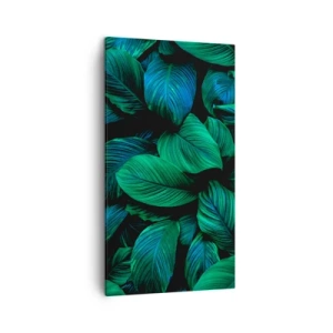 Schilderen op canvas - In de groene menigte - 45x80 cm