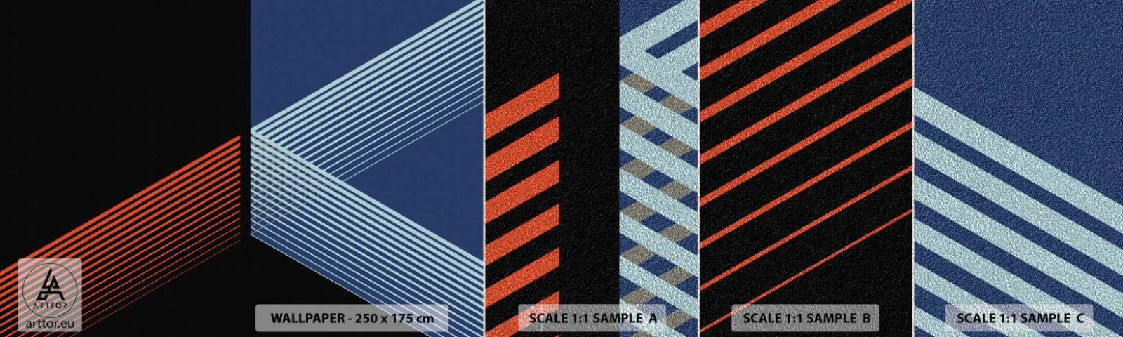 Fotobehang Monster Premium Sand - Een eenvoudig verhaal - Abstractie, Deel, Lijn kunst - 100x30 cm