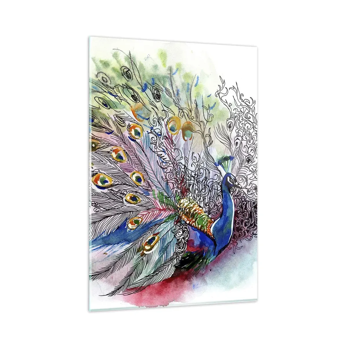 Schilderen op glas - Met trots tegen grijs - 80x120 cm