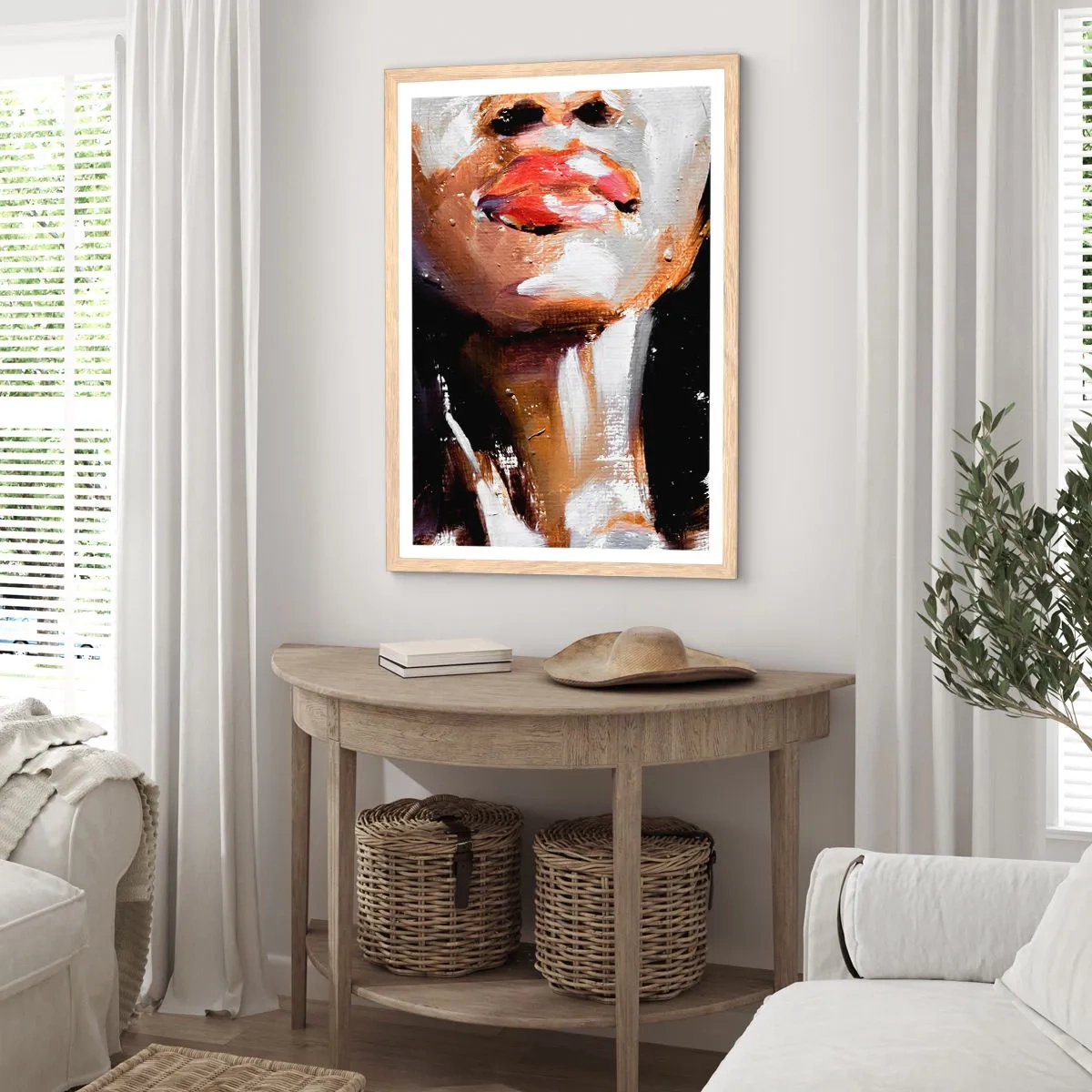 Een poster in een licht eiken lijst - Trots zonder vooroordelen - 61x91 cm