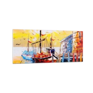 Schilderen op glas - Gelukkige terugkeer - 120x50 cm