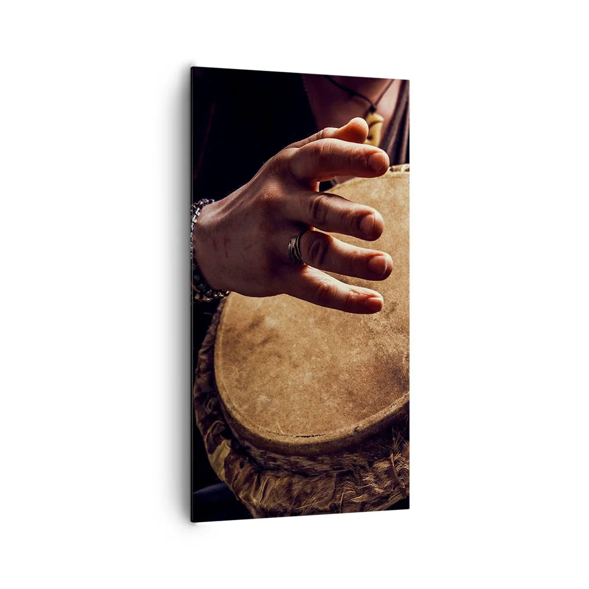 Schilderen op canvas - Op het ritme van het hart - 65x120 cm