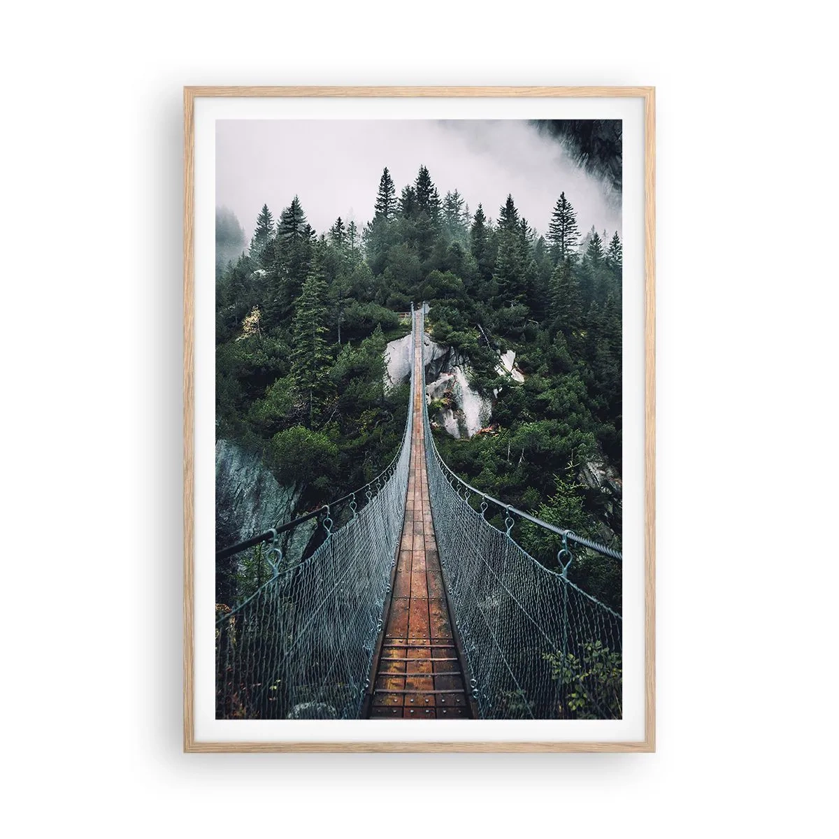 Een poster in een licht eiken lijst - Alleen voor hoogvliegers - 70x100 cm