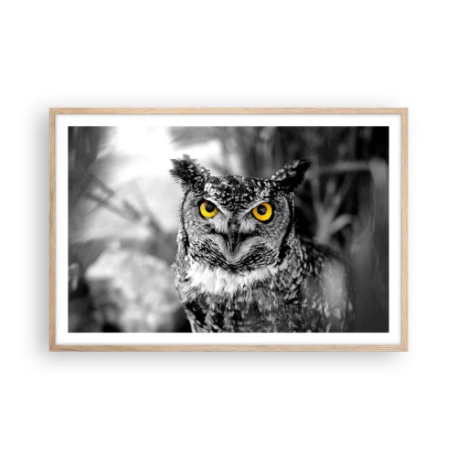 Een poster in een licht eiken lijst - Niets zal zich verbergen - 91x61 cm