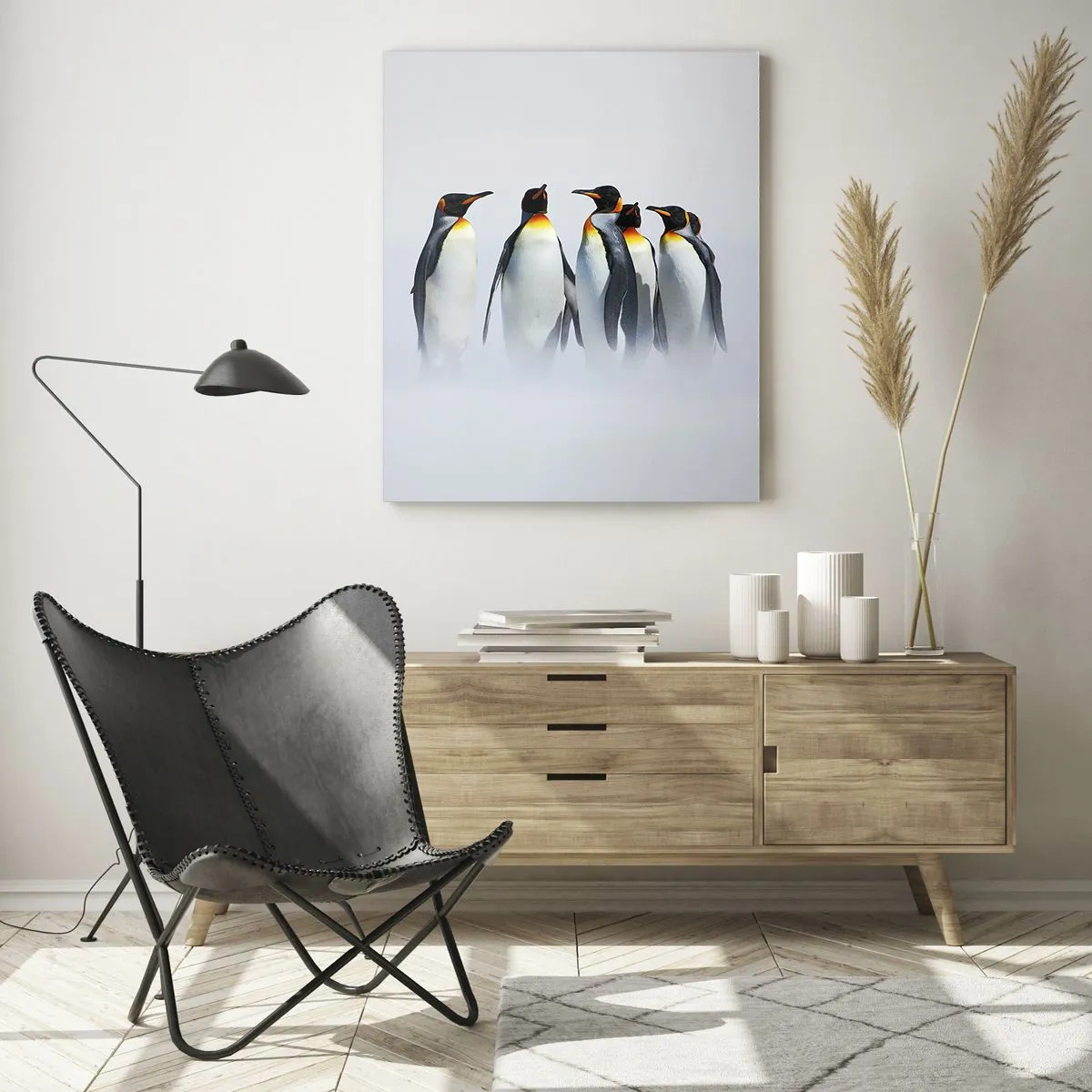 Schilderen op glas - Ontmoeting in avondjurken - 50x70 cm