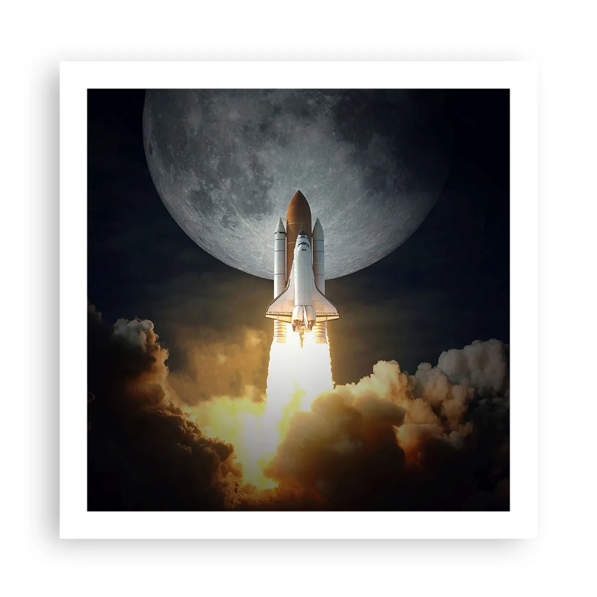 Poster - Het begin van een onaards avontuur - 60x60 cm