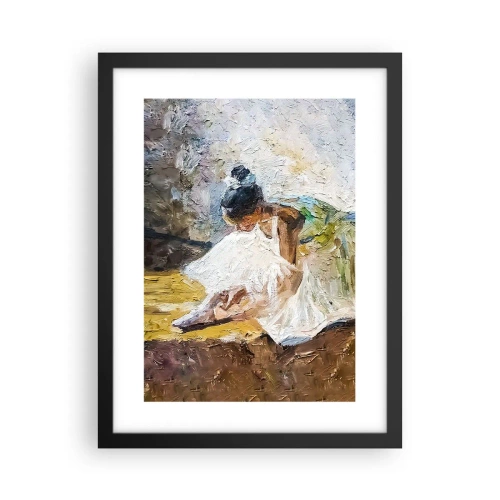 Poster in een zwarte lijst - Naar een schilderij van Degas - 30x40 cm