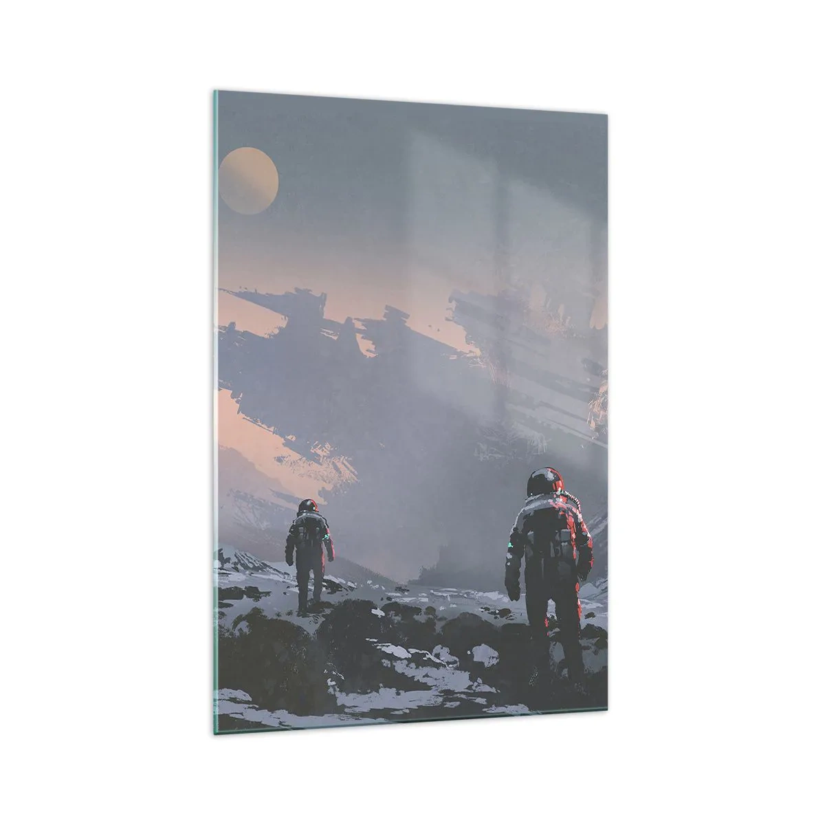 Schilderen op glas - Onder een onbekende ster - 70x100 cm