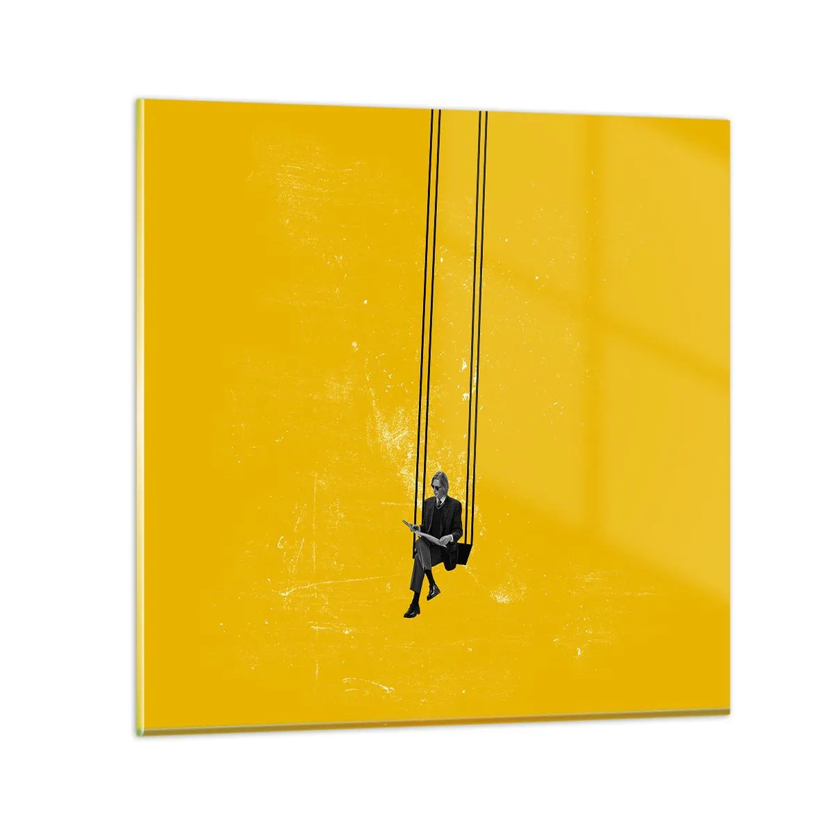 Schilderen op glas - Dag als iedere dag - 40x40 cm