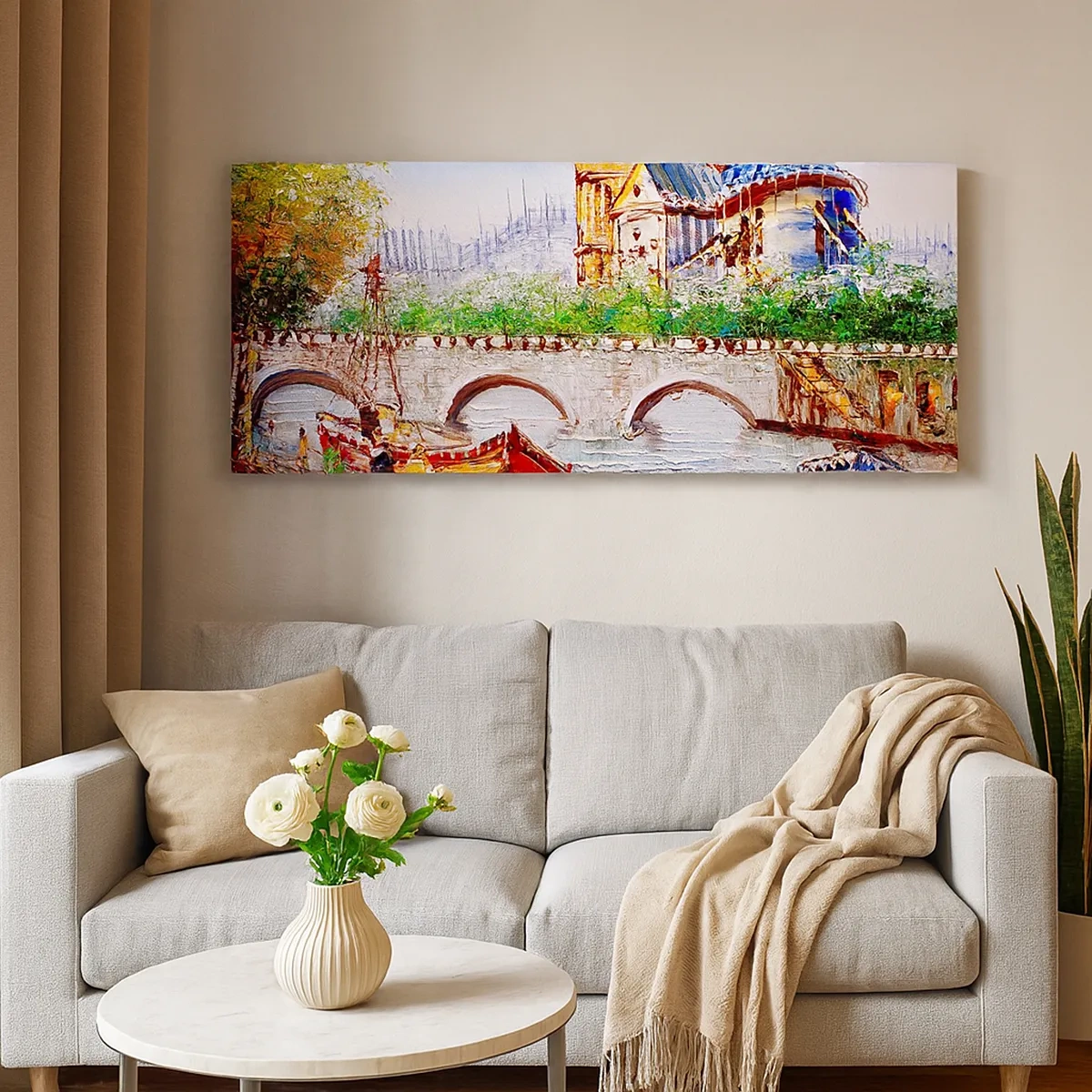 Schilderen op canvas - Hun tijd gaat nooit voorbij - 30x30 cm